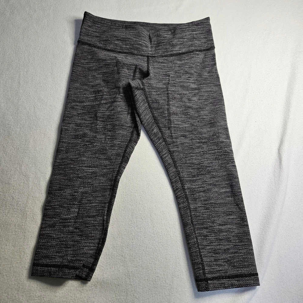 Lululemon Wunder Under Cropped Leggings Dize 8